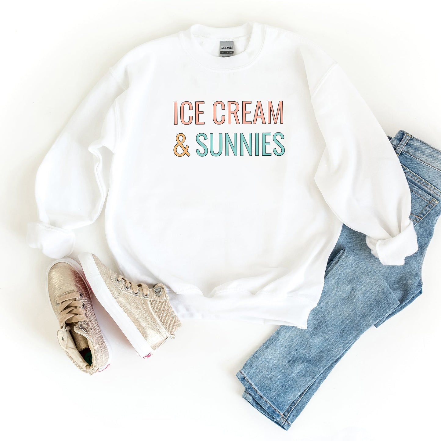 Ice Cream And Sunnies | Youth Sweatshirt