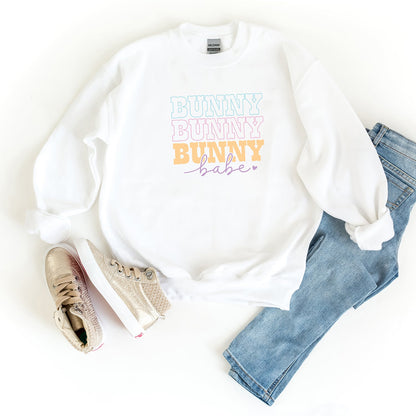 Bunny Babe Cursive | Youth Sweatshirt