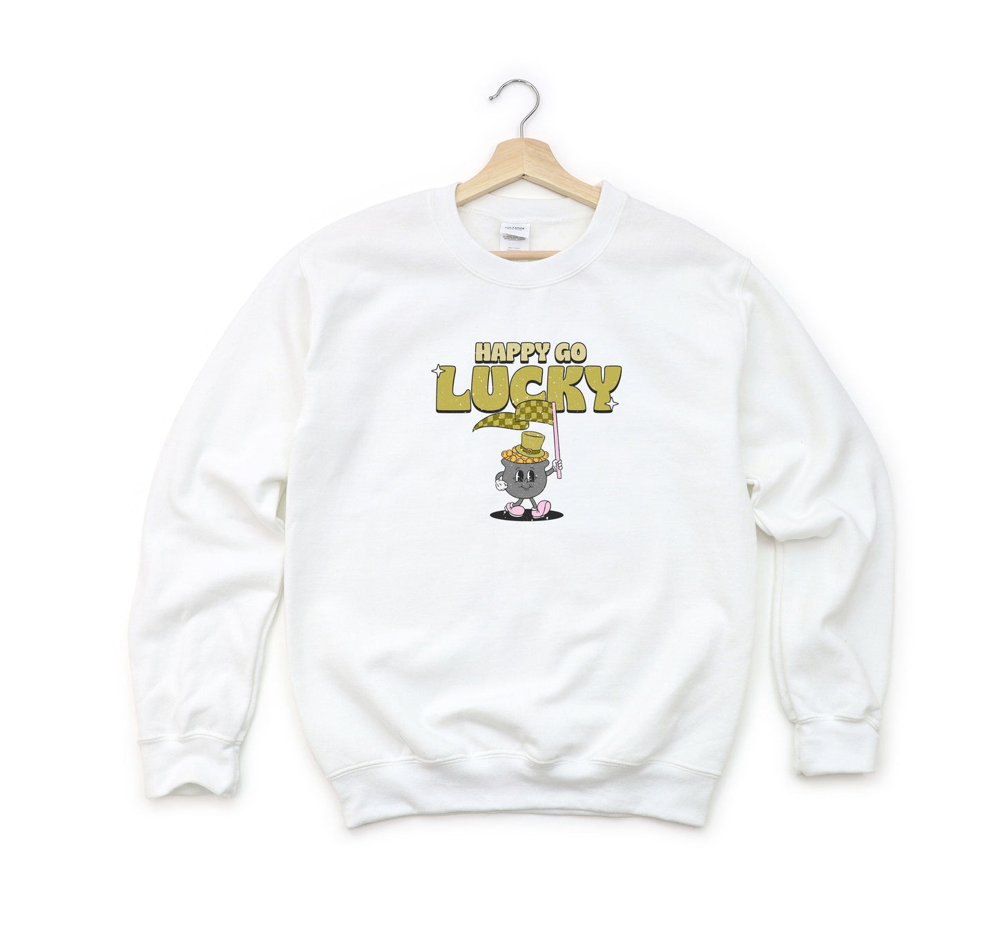 Happy Go Lucky Pot Of Gold | Youth Sweatshirt