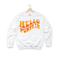 Hello Pumpkin Wavy | Youth Sweatshirt