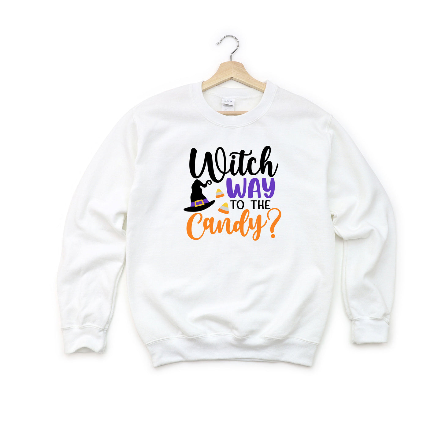 Witch Way To The Candy | Youth Graphic Sweatshirt