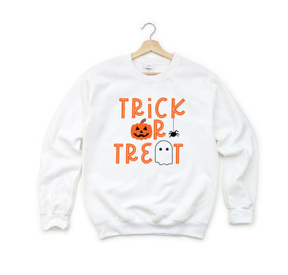 Trick Or Treat Spider | Youth Graphic Sweatshirt