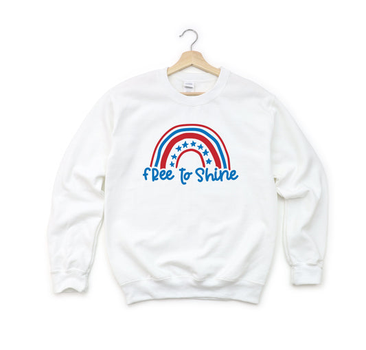Free To Shine Rainbow | Youth Sweatshirt