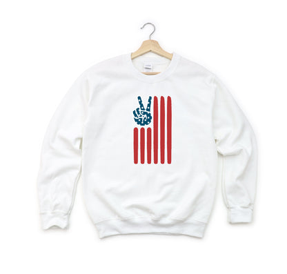 Flag Peace Sign | Youth Sweatshirt
