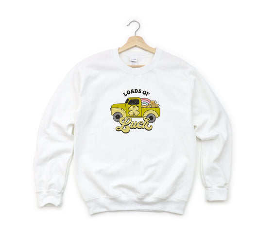 Loads Of Luck Retro Truck | Youth Sweatshirt