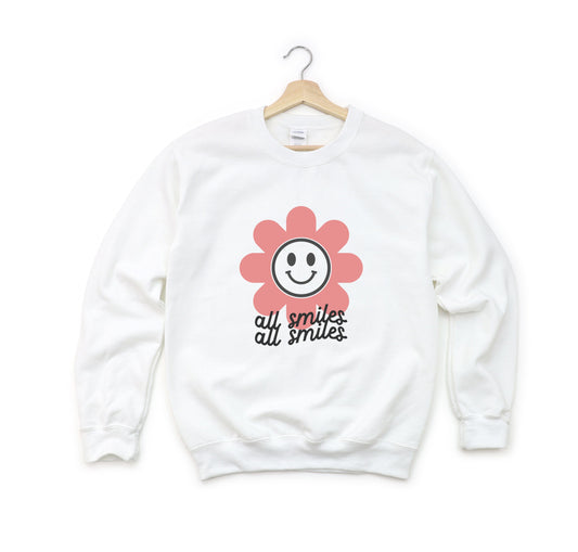 All Smiles Flower | Youth Sweatshirt