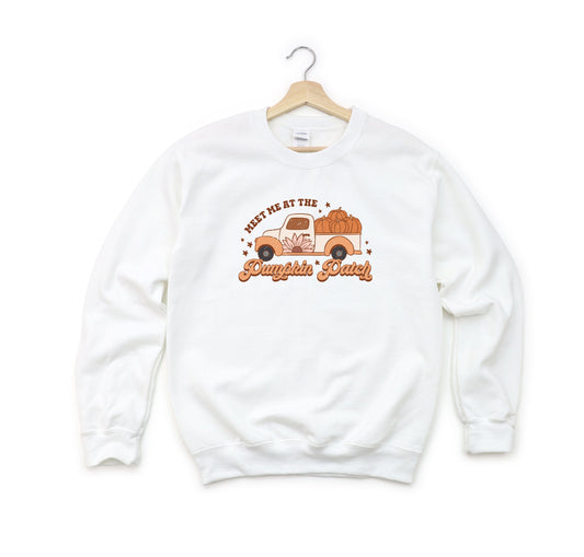 Meet Me Pumpkin Patch Colorful | Youth Sweatshirt