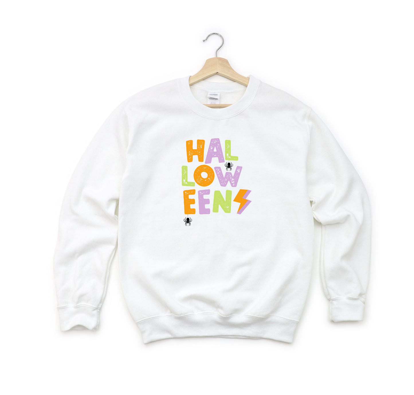 Halloween Lightning Bolt Colorful | Youth Sweatshirt