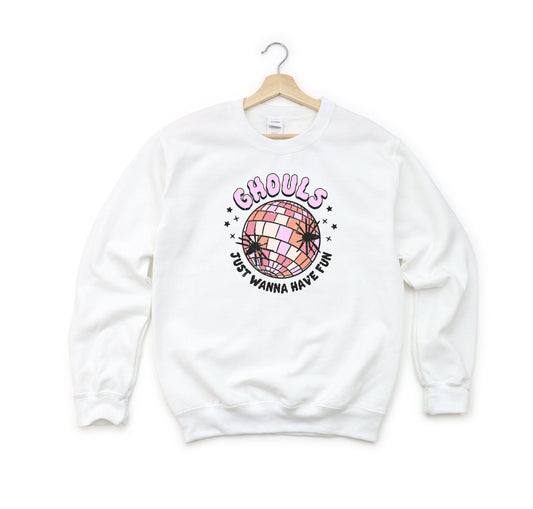 Ghouls Disco Ball | Youth Sweatshirt