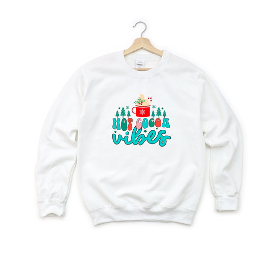 Retro Hot Cocoa Vibes | Youth Sweatshirt