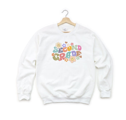 Second Grade Flowers | Youth Graphic Sweatshirt
