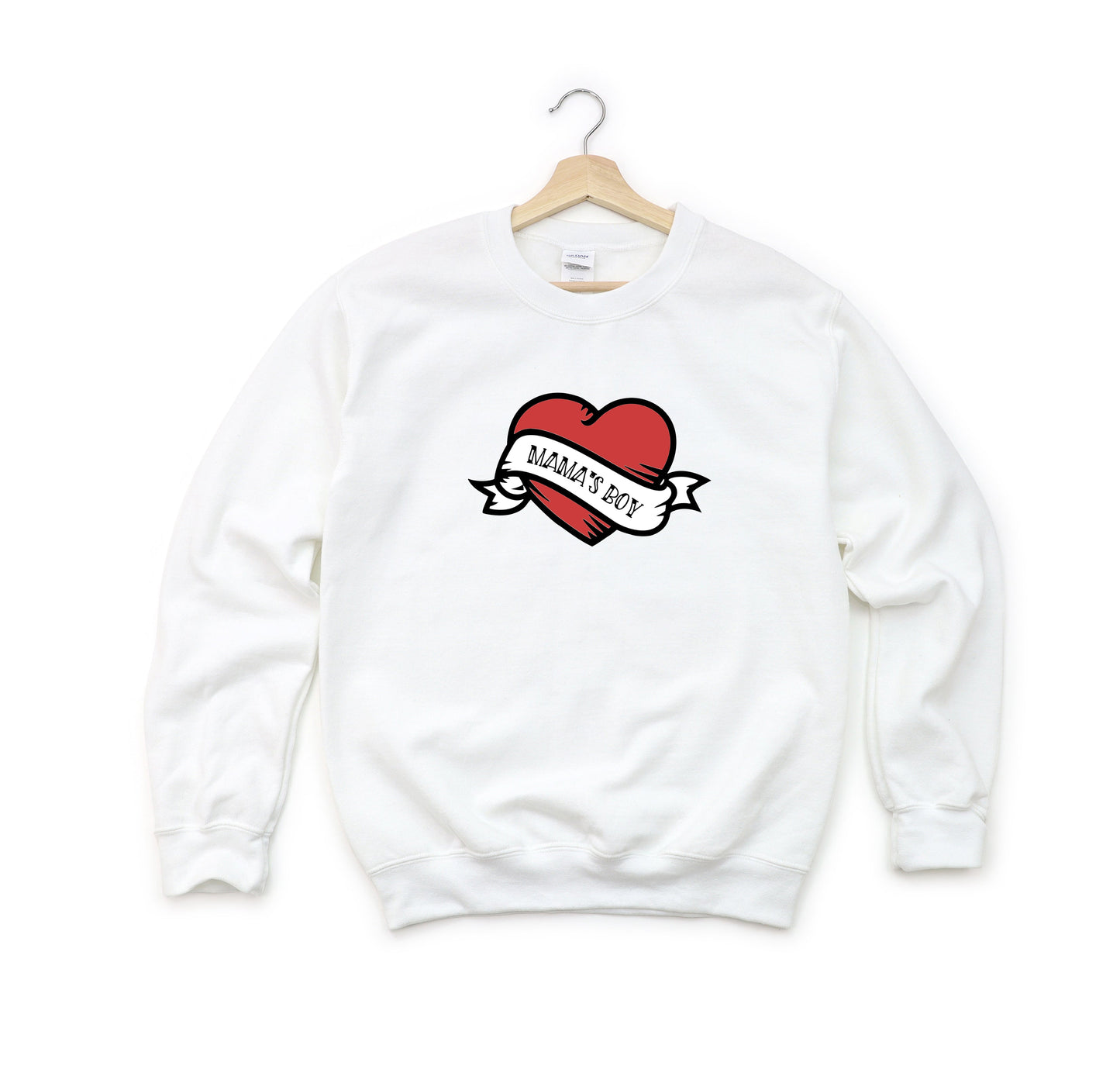 Mama's Boy Heart | Youth Sweatshirt