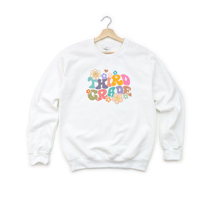 Third Grade Flowers | Youth Graphic Sweatshirt