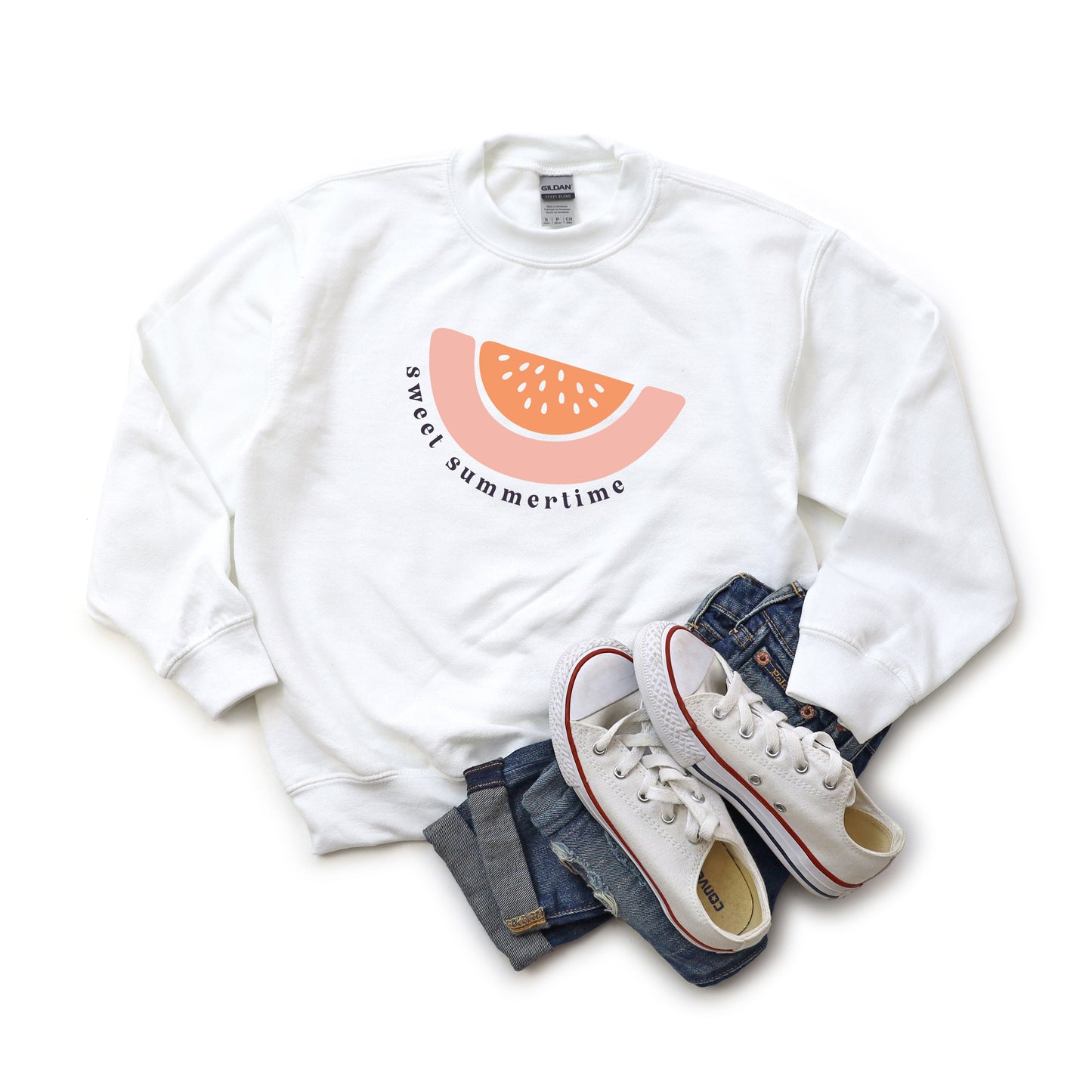 Sweet Summertime Watermelon | Youth Sweatshirt