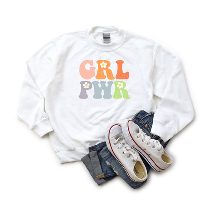 Girl Power Flowers | Youth Sweatshirt