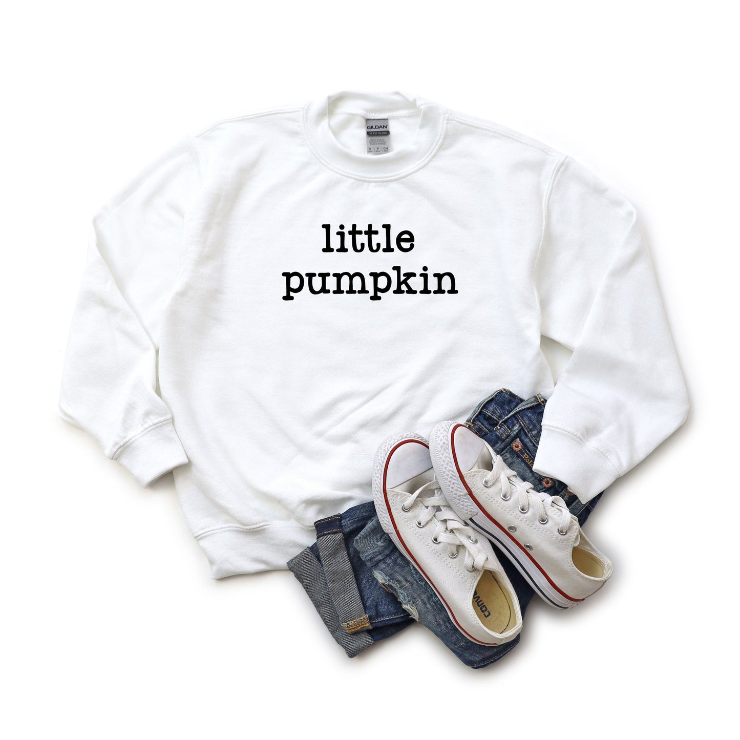 Little Pumpkin Typewriter | Youth Sweatshirt