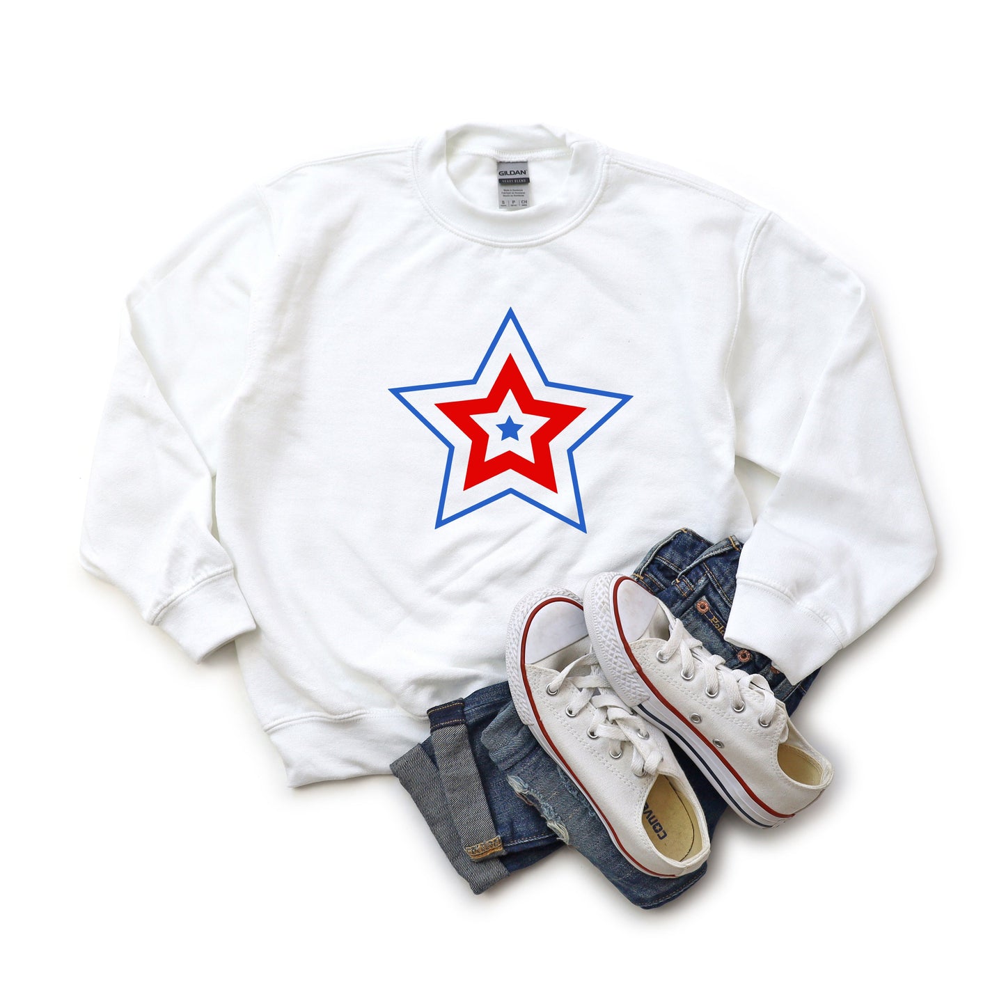 Patriotic Three Star | Youth Sweatshirt