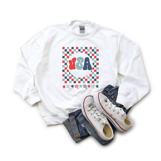 USA Checkerboard | Youth Sweatshirt