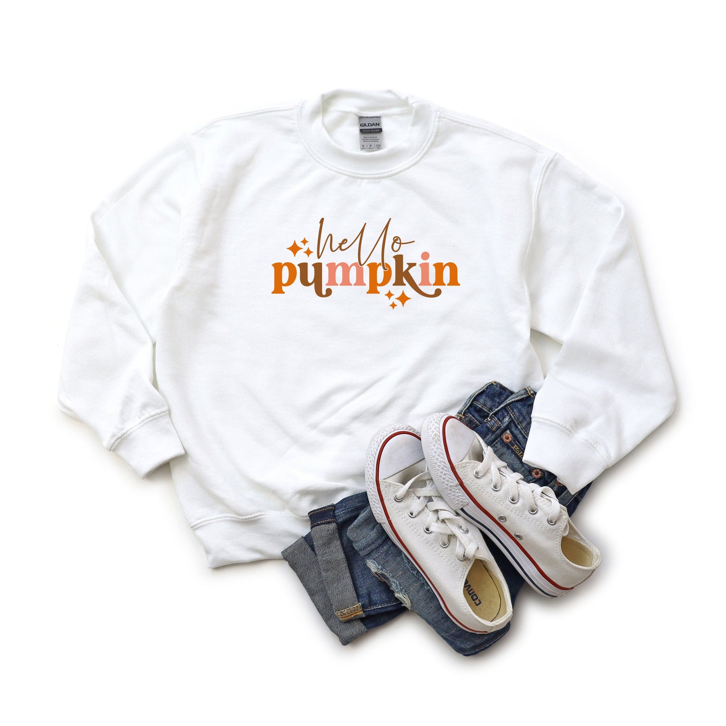 Hello Pumpkin Stars | Youth Sweatshirt