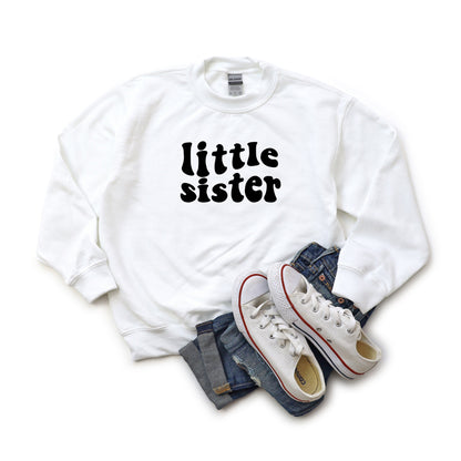 Little Sister Wavy | Youth Sweatshirt