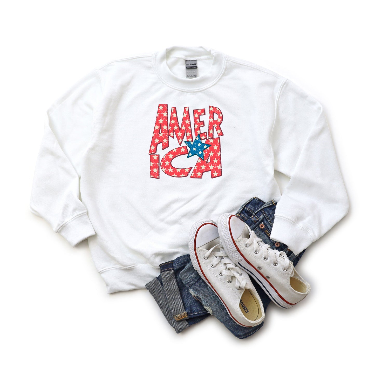 America Bold Stars | Youth Sweatshirt