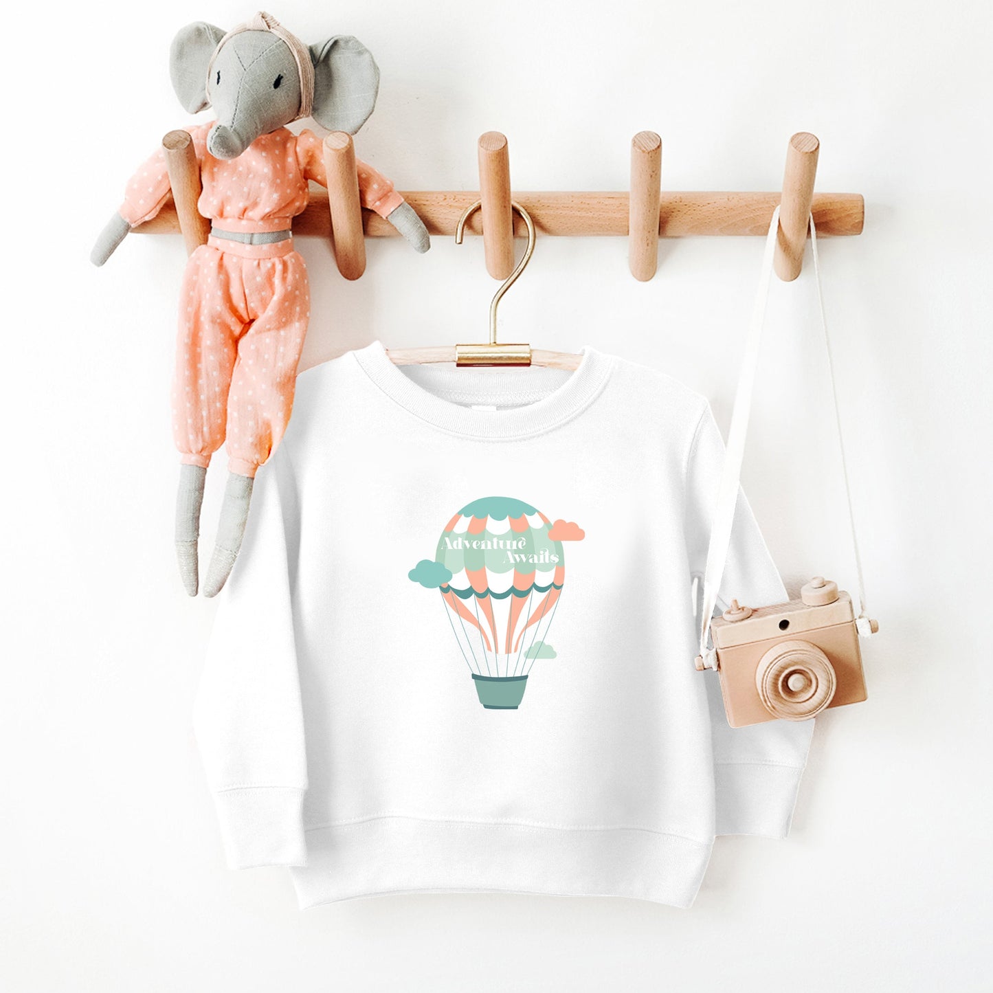 Adventure Awaits Clouds | Toddler Sweatshirt
