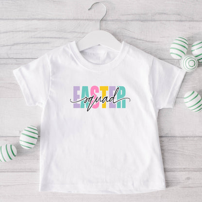Easter Squad Colorful | Toddler Short Sleeve Crew Neck