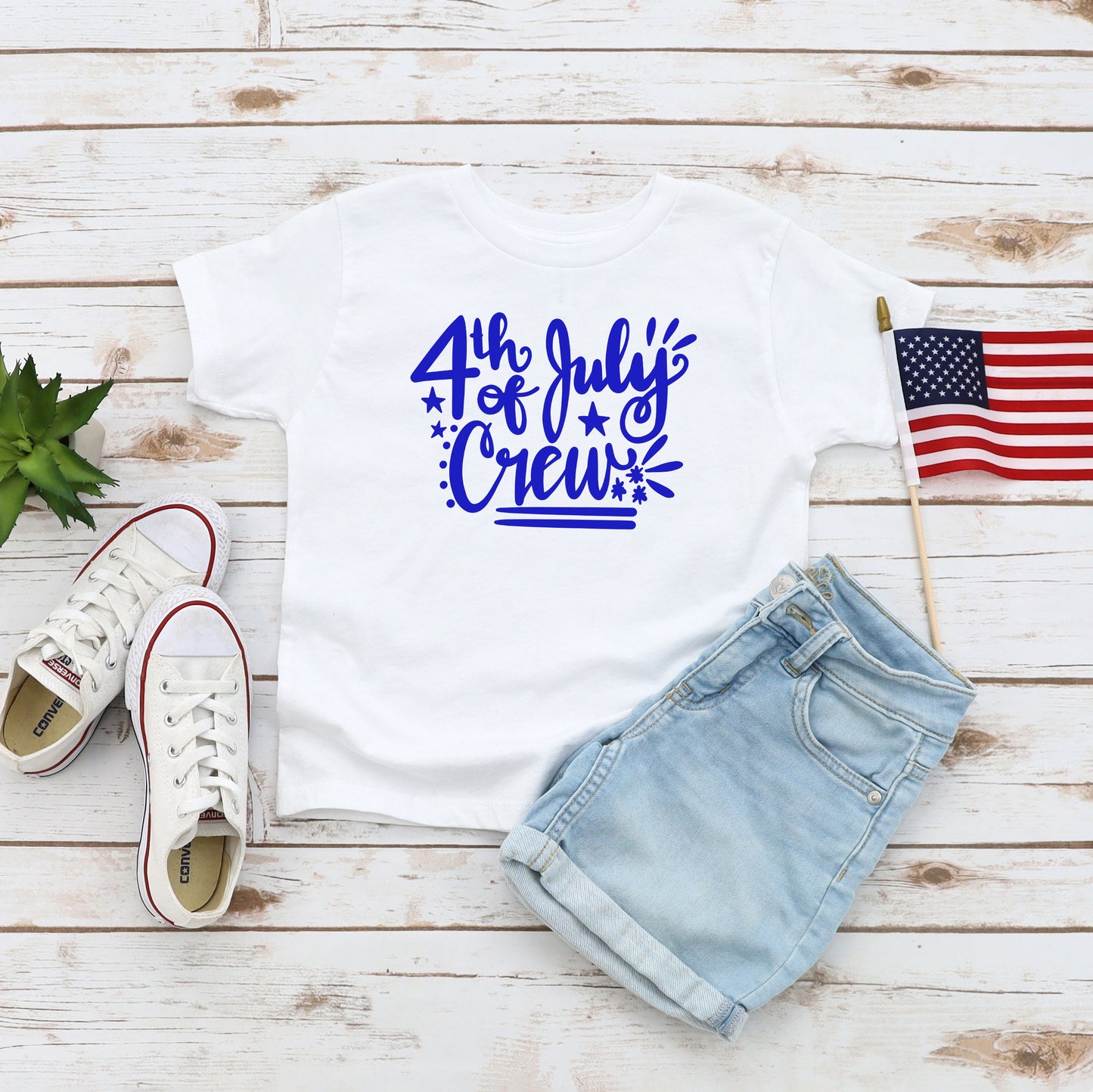 4th Of July Crew | Youth Short Sleeve Crew Neck
