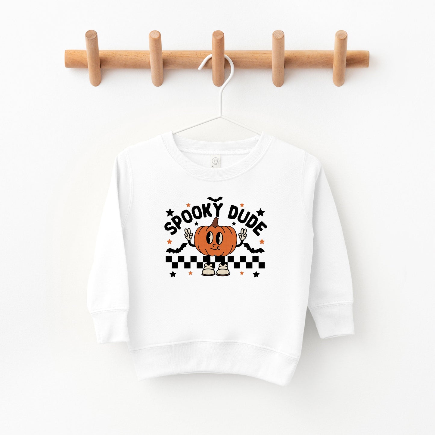 Spooky Dude Pumpkin | Toddler Graphic Sweatshirt