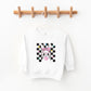 Groovy Checkered Bunny | Toddler Sweatshirt