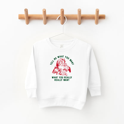 Tell Me What You Want | Toddler Sweatshirt