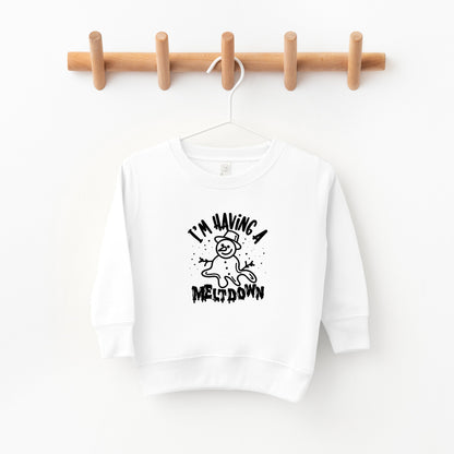 Having A Meltdown Snowman | Toddler Sweatshirt