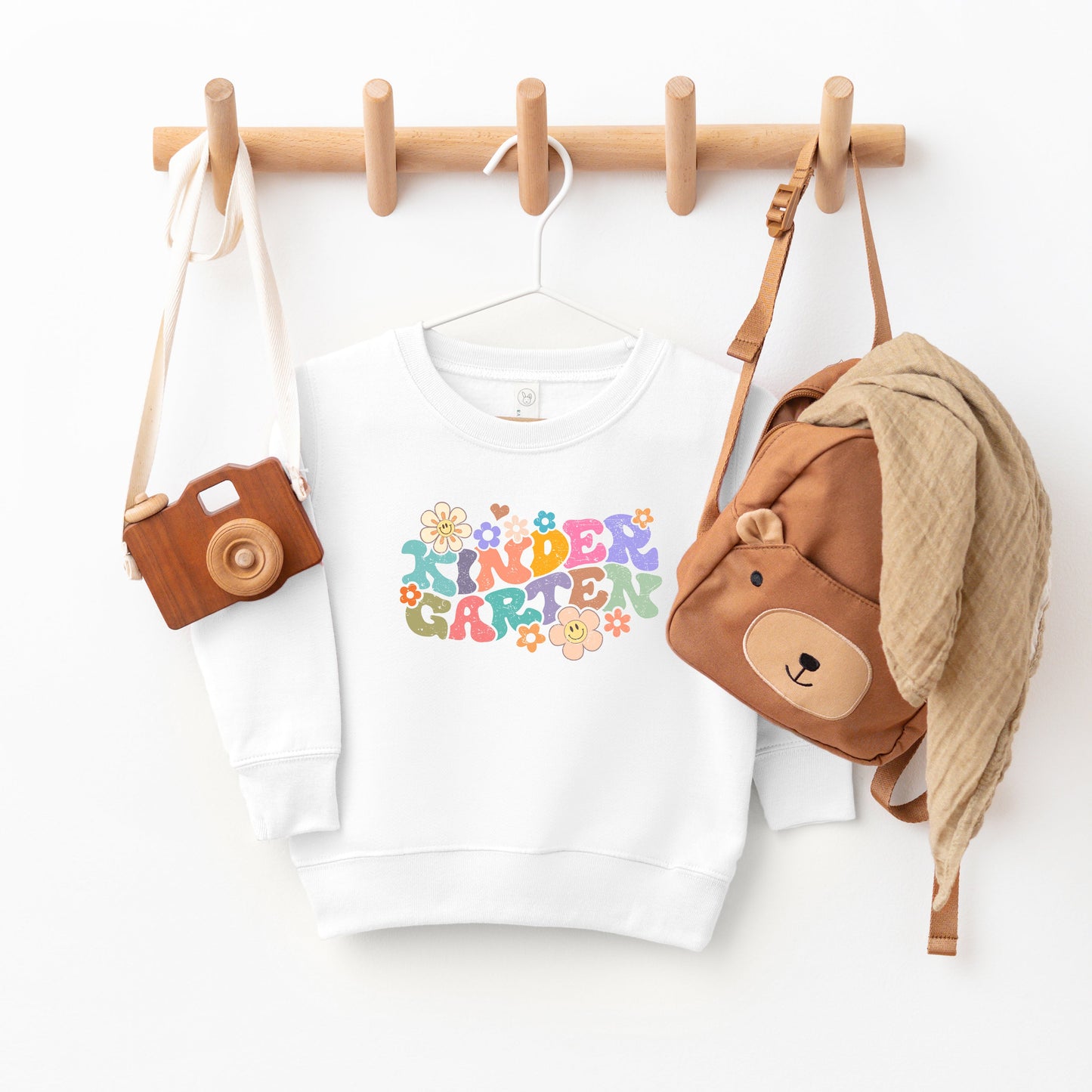 Kindergarten Flowers | Toddler Graphic Sweatshirt