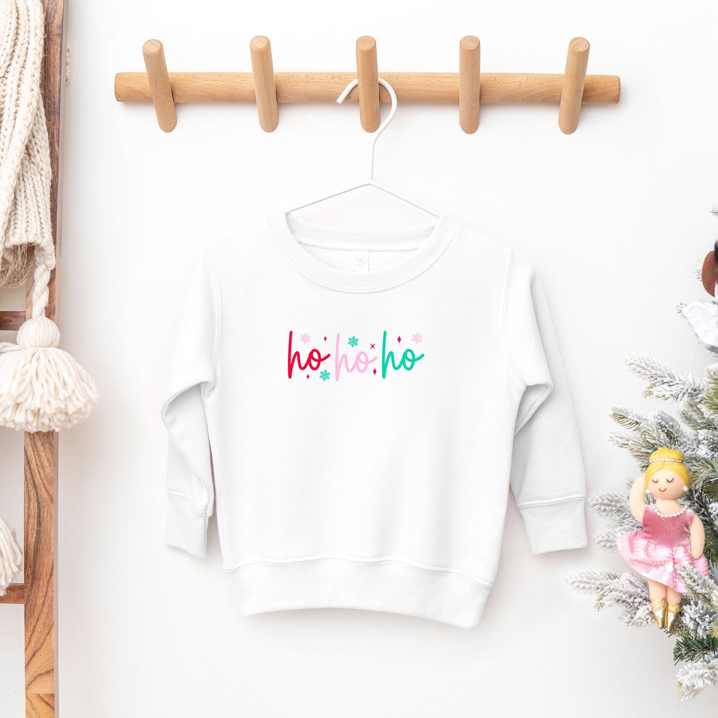 Ho Ho Ho Colorful | Toddler Sweatshirt