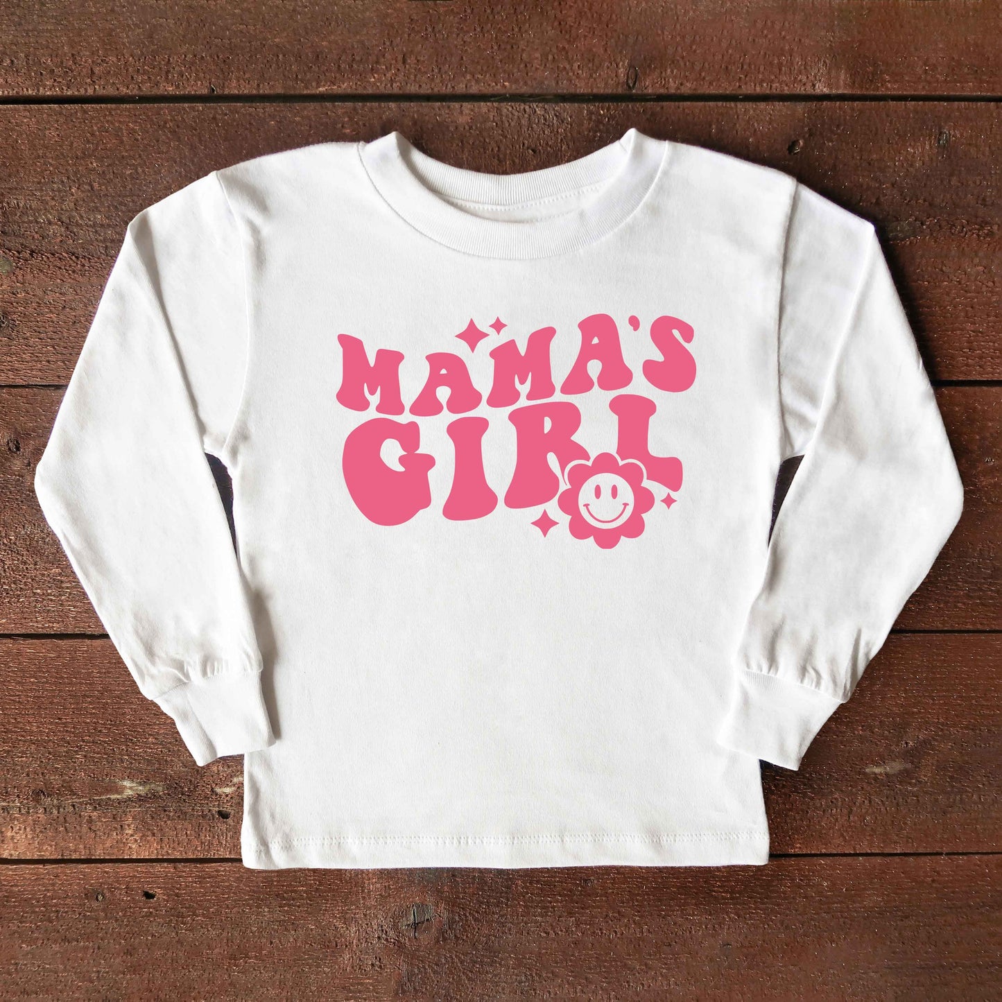 Mama's Girl Flower | Toddler Long Sleeve Tee