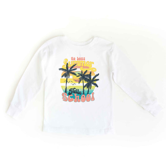 So Long Summer | Toddler Graphic Long Sleeve Tee