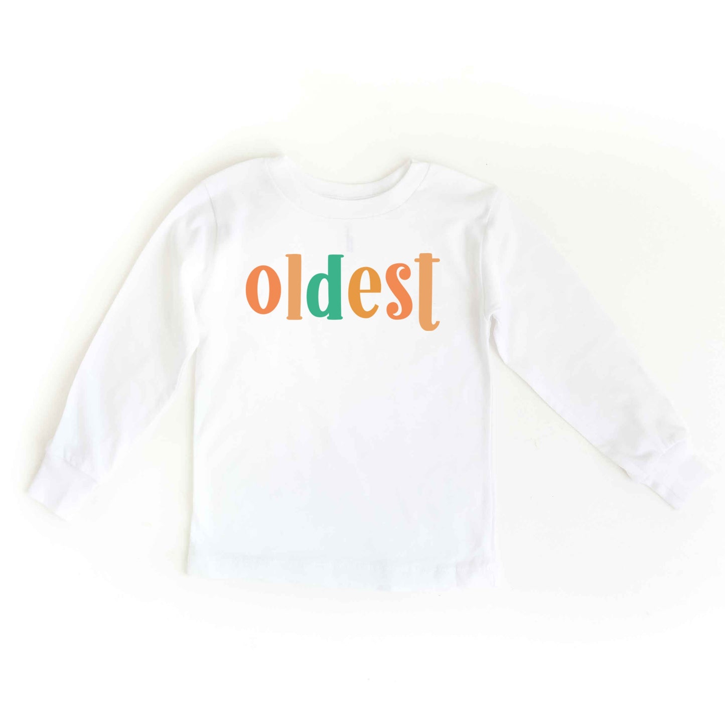 Oldest Colorful | Toddler Graphic Long Sleeve Tee