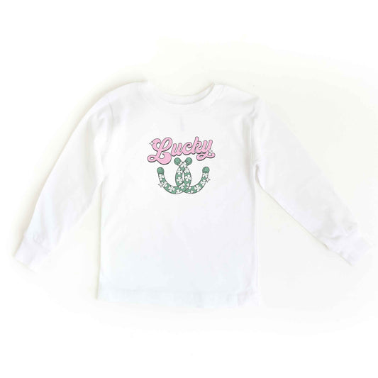 Lucky Horseshoes | Youth Long Sleeve Tee