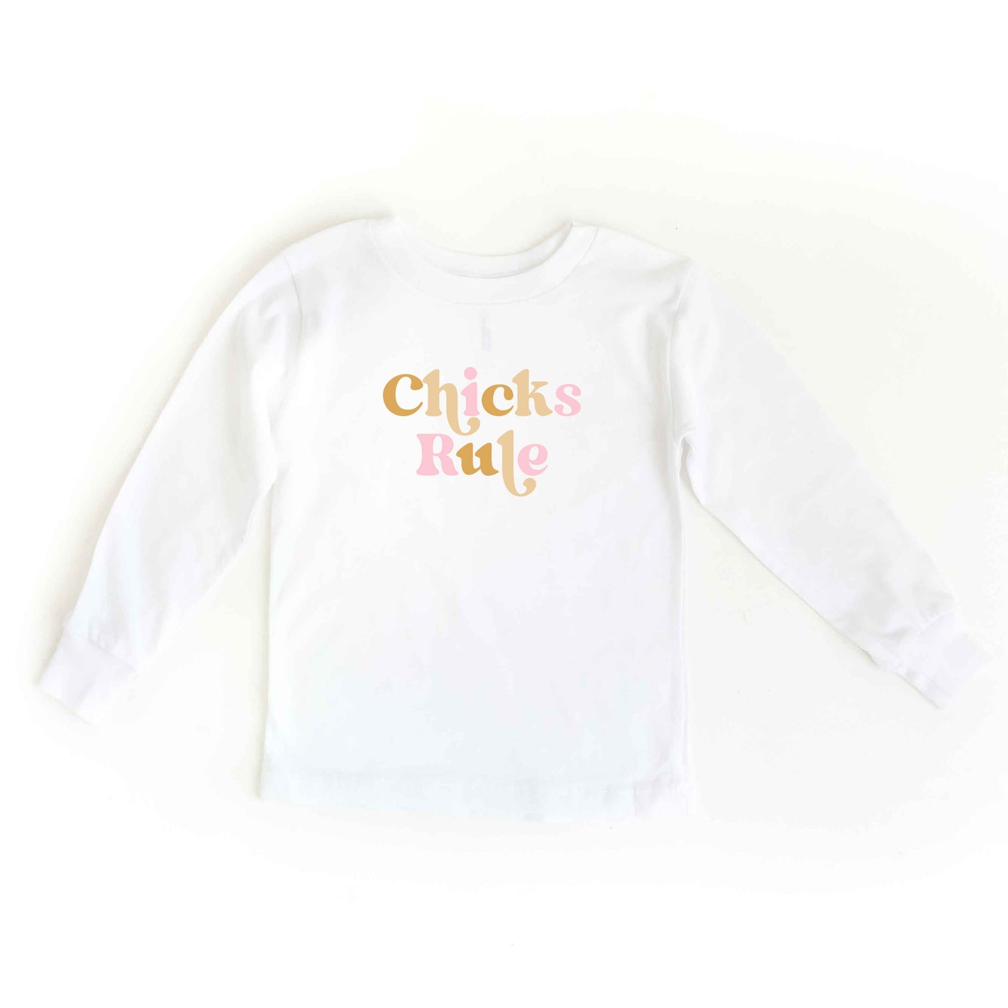 Chicks Rule Colorful | Youth Long Sleeve Tee