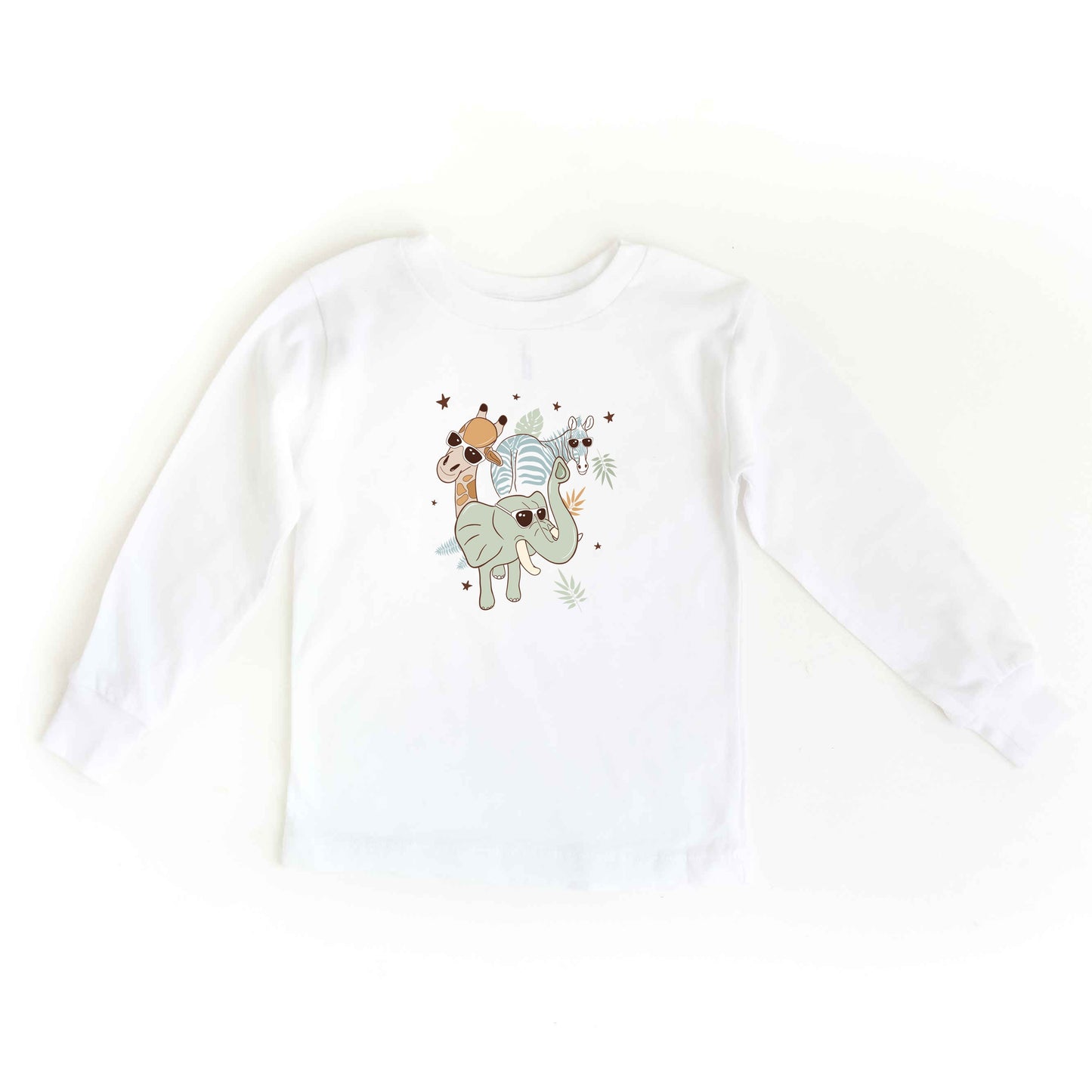 Wild One Animals | Toddler Long Sleeve Tee