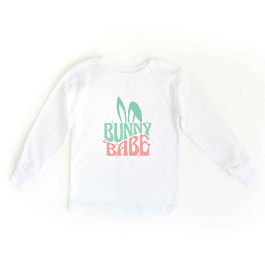 Bunny Babe With Ears | Toddler Long Sleeve Tee