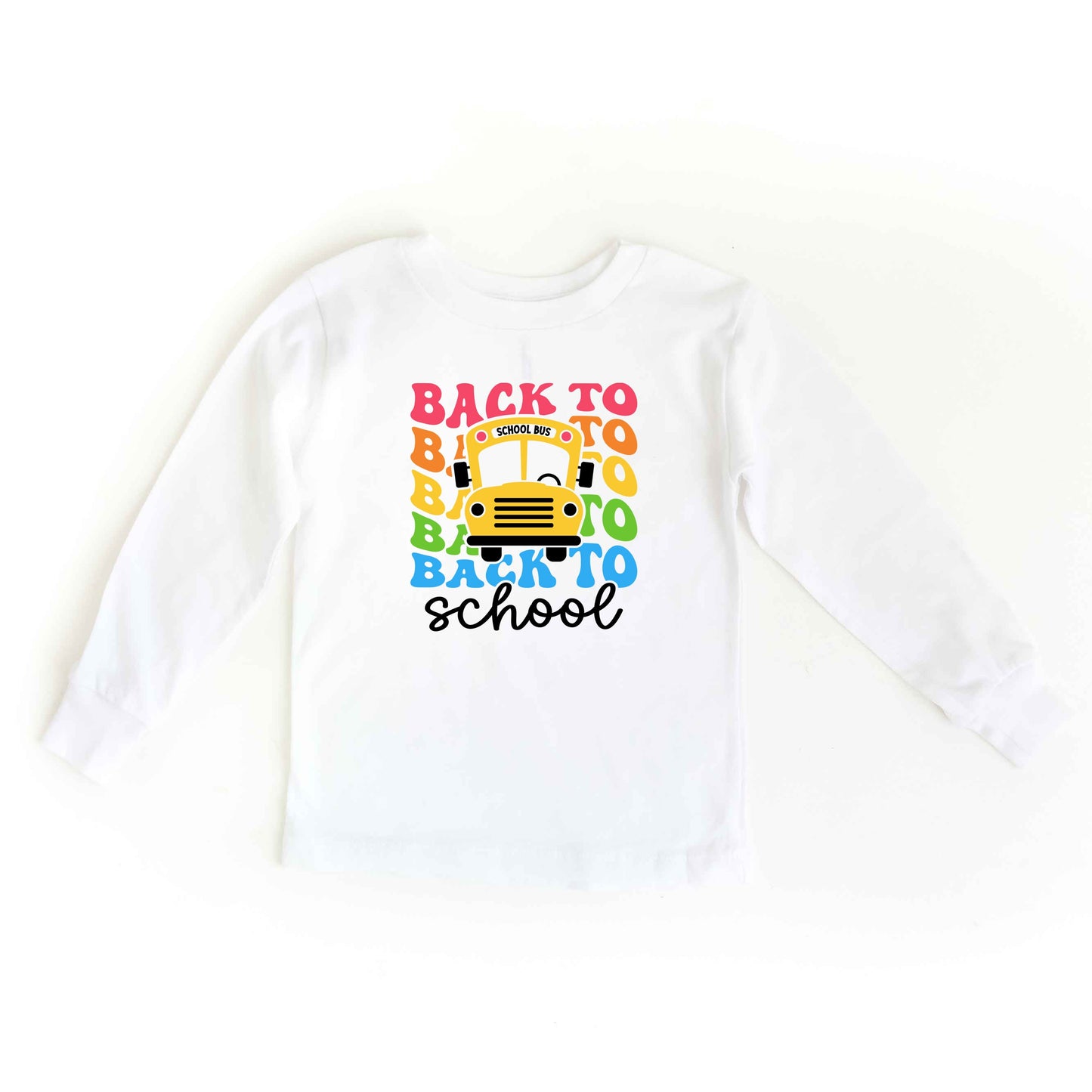 Back To School Bus | Youth Graphic Long Sleeve Tee