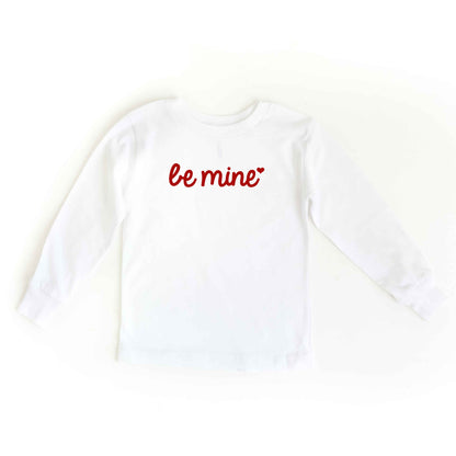 Be Mine Cursive Heart | Toddler Long Sleeve Tee