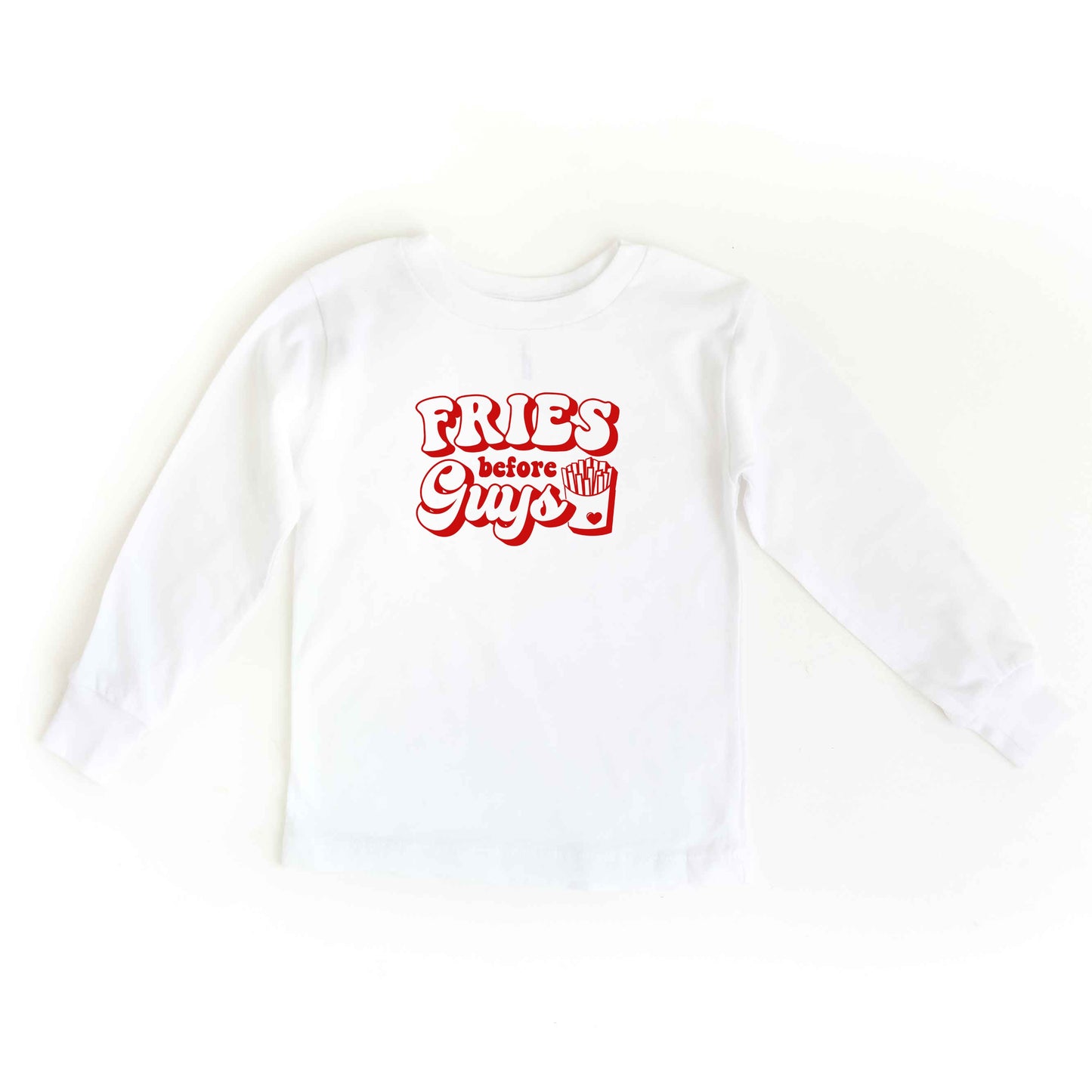 Fries Before Guys Bold | Youth Long Sleeve Tee