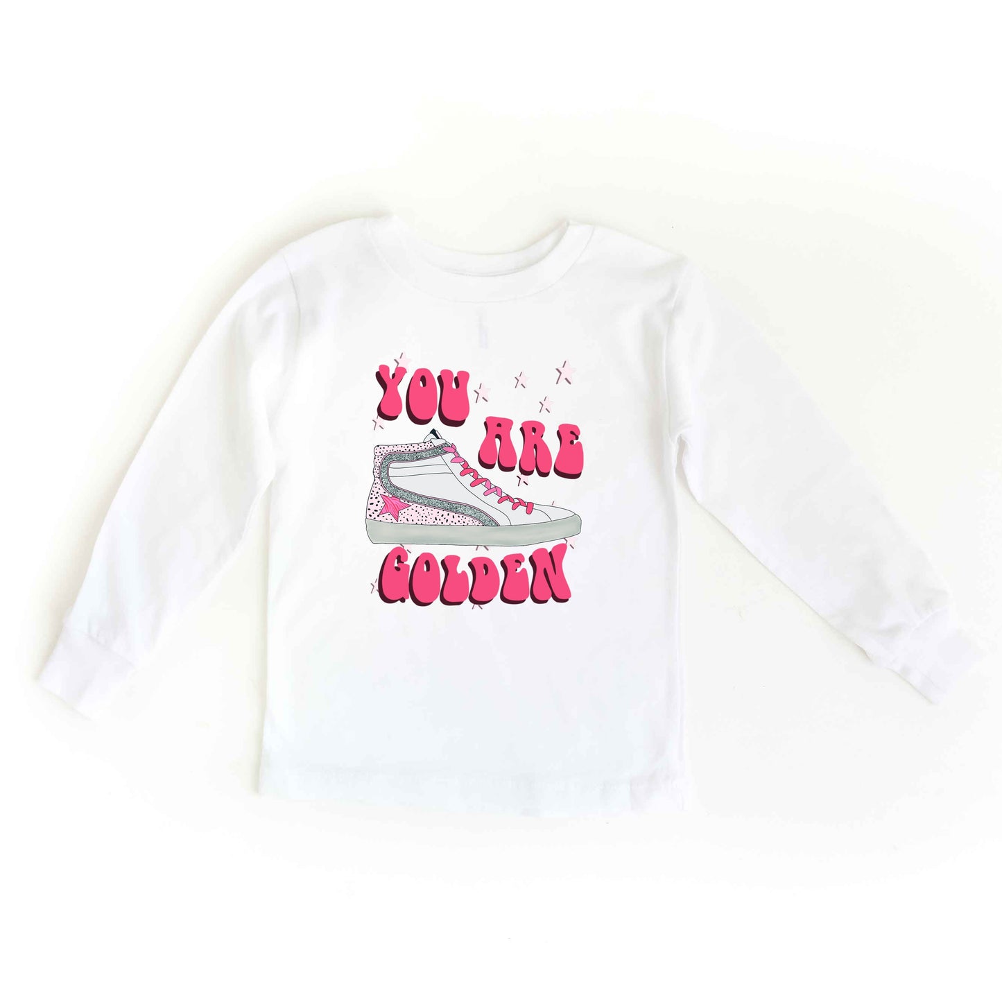 You Are Golden Shoe | Toddler Graphic Long Sleeve Tee