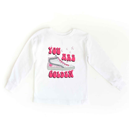 You Are Golden Shoe | Toddler Graphic Long Sleeve Tee