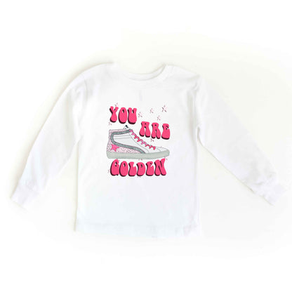 You Are Golden Shoe | Youth Graphic Long Sleeve Tee