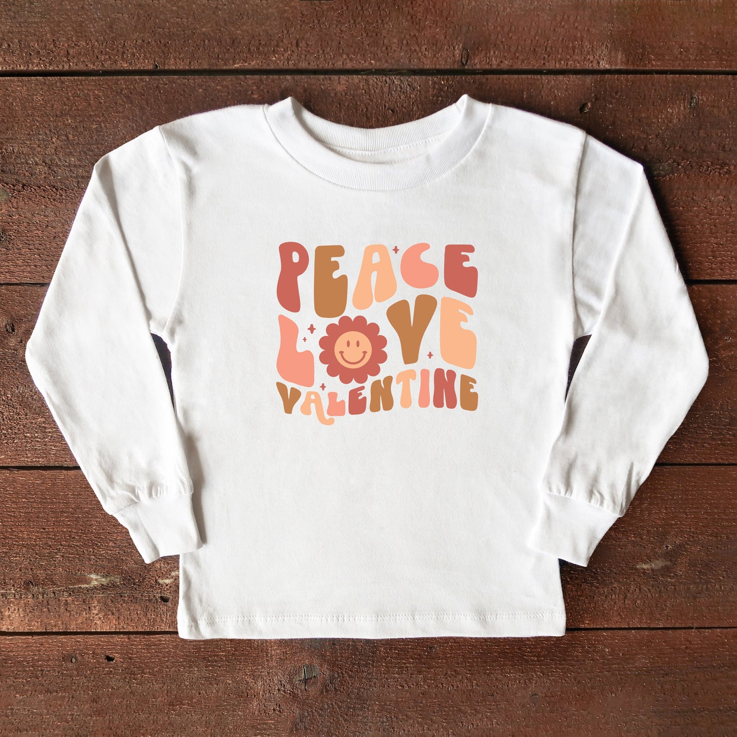 Peace Love Valentine | Toddler Long Sleeve Tee