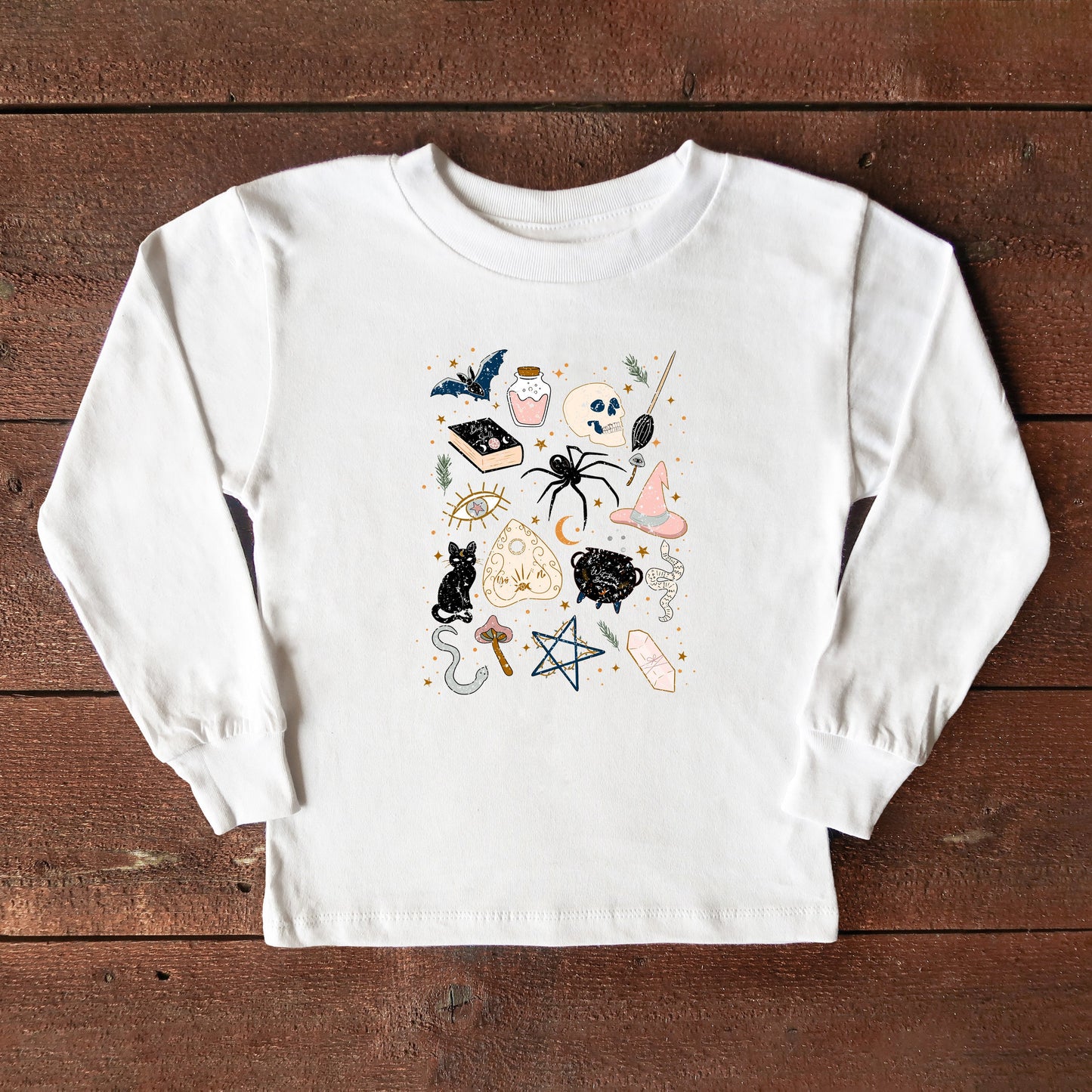 Witch Doodles | Toddler Graphic Long Sleeve Tee