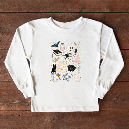 Witch Doodles | Toddler Graphic Long Sleeve Tee